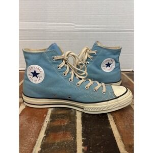 CONVERSE VINTAGE ALL STAR BLue HIGH TOPS CHUCK TAYLOR Men's Sz‎ 9 Black Label
